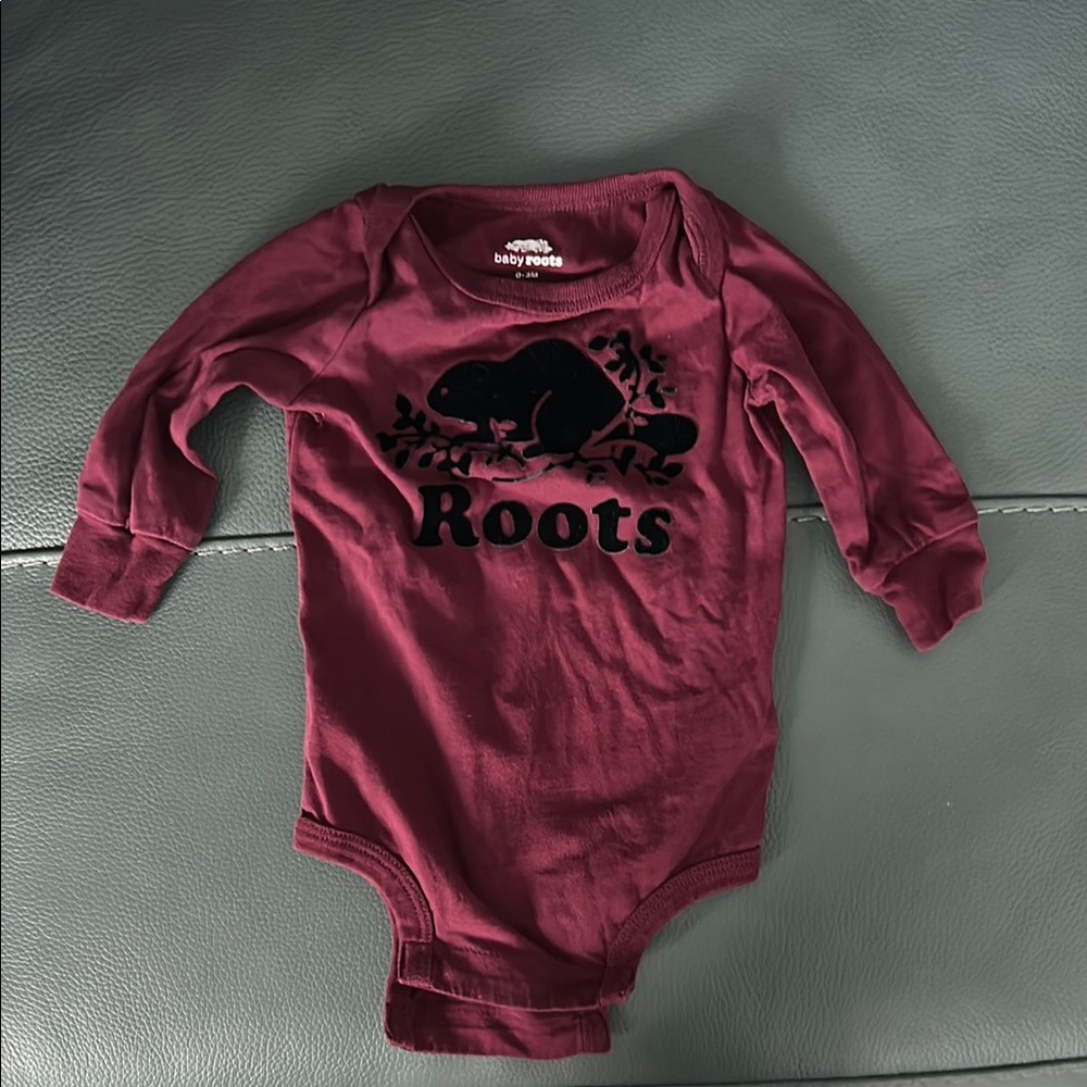 Roots Baby Beaver Long Sleeve Onesie